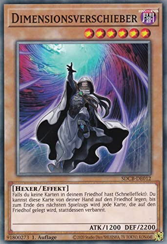 SDCB-DE012 - Dimensionsverschieber - Common - Deutsch - 1. Auflage - im Set mit Ultrapro Toploader - Yugioh SDCB-DE012 - Dimensionsverschieber - Common - Deutsch - 1. Auflage - im Set mit Ultrapro Toploader - Yugioh von TCG