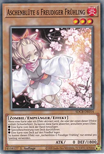 TCG SDCB-DE014 - Aschenblüte & Freudiger Frühling - Common - Deutsch - 1. Auflage - im Set mit Ultrapro Toploader - Yugioh von TCG