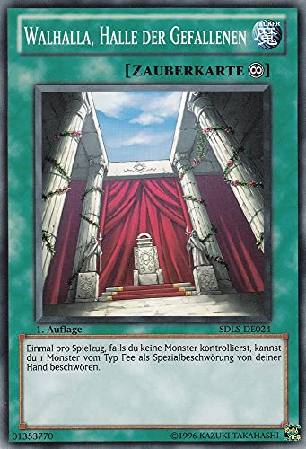 SDLS-DE024 - Walhalla, Halle der Gefallenen - Common - DE - im Set mit Ultrapro Toploader - Yugioh von TCG