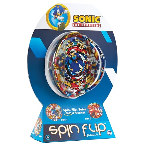 Spin Flip Puzzle: Sonic & Dr. Eggman, 3D-Puzzle, herausfordernd, lustig, interaktives Gehirn-Teaser für Kinder und Erwachsene, Fidget Toy zur Dekrompression, leicht tragbar Spin Flip Puzzle: Sonic & Dr. Eggman, 3D-Puzzle, herausfordernd, lustig, interaktives Gehirn-Teaser für Kinder und Erwachsene, Fidget Toy zur Dekrompression, leicht tragbar von TCG