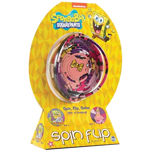 Spin Flip Puzzle: Spongebob & Patrick, 12 Ringe, 3D-Puzzle, herausfordernd, lustig, interaktives Gehirn-Teaser für Kinder und Erwachsene, stimuliert die Kreativität Spin Flip Puzzle: Spongebob & Patrick, 12 Ringe, 3D-Puzzle, herausfordernd, lustig, interaktives Gehirn-Teaser für Kinder und Erwachsene, stimuliert die Kreativität von TCG