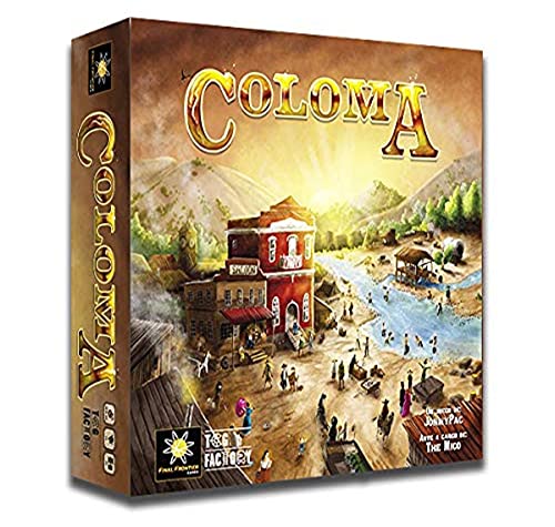 TCG Factory Colma Brettspiel für 2 bis 4 Spieler, für Erwachsene ab 14 Jahren, Reisen in den Wilden Westen American Spiel von TCGFACTORY