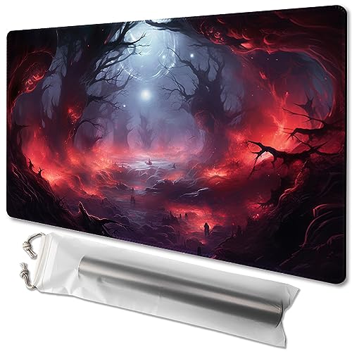 MTG Spielmatte, Größe 61 x 35,6 cm, kostenlose Aufbewahrungstaschen, rutschfeste Unterseite, ideal für Kartenspiel-Enthusiasten, TCG-Spielmatte (nicht mit Zone, Asche der Gefallenen) von TCGMAT