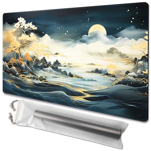 MTG Spielmatte, Größe 61 x 35,6 cm, kostenlose Aufbewahrungstaschen, rutschfeste Unterseite, ideal für Kartenspiel-Enthusiasten, TCG-Spielmatte (Autumn Dream-No Deck) von TCGMAT