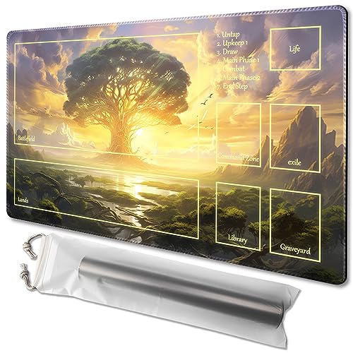 TCGMAT MTG Playmat – rutschfeste Rückseite, ideal für Kartenspiel-Enthusiasten, TCG-Spielmatte (Dawn of Hope-Deck) von TCGMAT