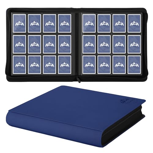TCGPRO Sammelkartenalbum 12 Fächer für bis zu 720, Karten Binder mit Reißverschluss seitlich für Standardgröße, Sammelkarten Album für Sammelkartenspiele, Sportkarten, TCG etc. Dunkelblau TCGPRO Sammelkartenalbum 12 Fächer für bis zu 720, Karten Binder mit Reißverschluss seitlich für Standardgröße, Sammelkarten Album für Sammelkartenspiele, Sportkarten, TCG etc. Dunkelblau von TCGPRO