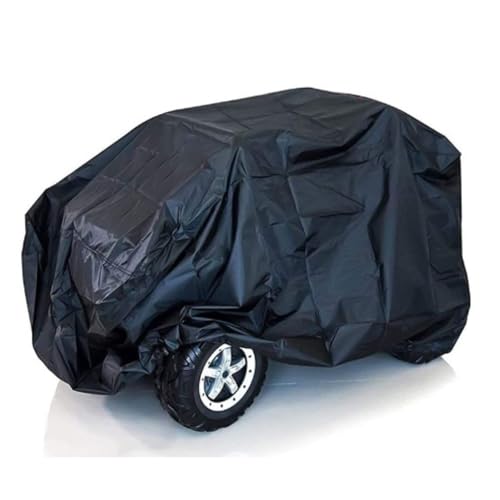 TCHAWk Abdeckung für Kinder Elektroauto, Schutzhülle für Kinderliche Elektro Spielzeugautos mit Ziehseil, Wasserdicht, 210DOxford Schwarz 132x72x61cm von TCHAWk