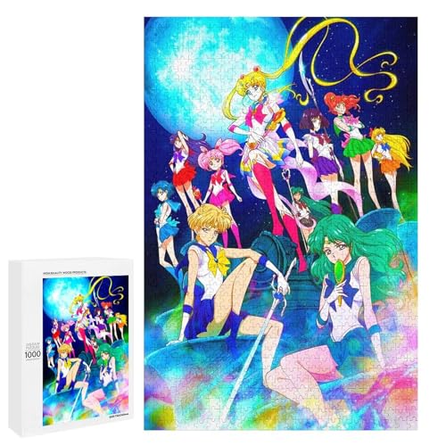 Sailor Moon Puzzle,Puzzle für Erwachsene und Kinder ab 14 Jahren, 1000 StüCk,,Lernspielzeug FüR Kinder 70x50Papier Sailor Moon Puzzle,Puzzle für Erwachsene und Kinder ab 14 Jahren, 1000 StüCk,,Lernspielzeug FüR Kinder 70x50Papier von TCzRZ