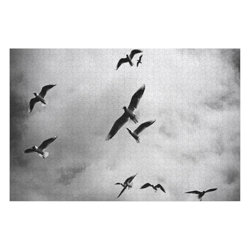 Some Birds Flying in Sky, ，für Familie Freunde Dekorativ，1000 StüCk，，Lernspielzeug FüR Kinder 52x38Papier von TCzRZ