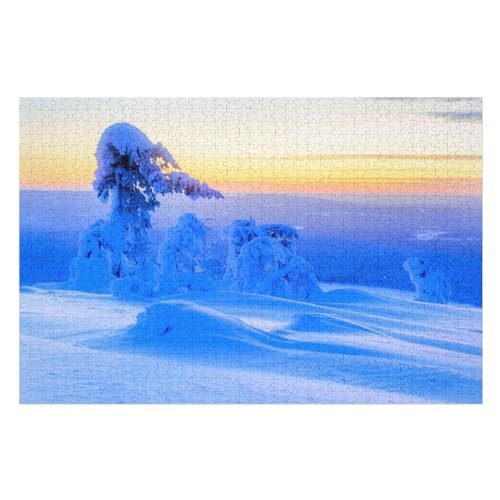 , Winter Morning Thick Snow, ，für Familie Freunde Dekorativ，1000 StüCk，，Lernspielzeug FüR Kinder 70x50Papier von TCzRZ