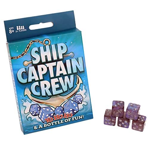 TDC Games Ship Captain Crew Würfelspiel, ideal für Gastgeschenke, Familien- und Reisespiele, Würfelspiel für Erwachsene von TDC Games