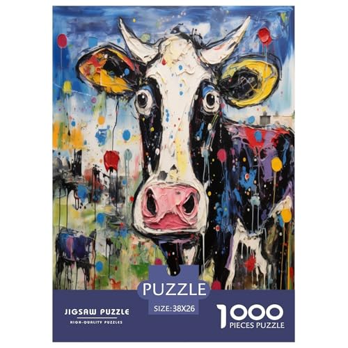 Abstract Art, Kuh Puzzles 1000 Teile Schwer Puzzle Spielzeug Pädagogisches Spiel Impossible Herausforderungsspielzeug Für Erwachsene Kinder 38x26cm/1000pcs Abstract Art, Kuh Puzzles 1000 Teile Schwer Puzzle Spielzeug Pädagogisches Spiel Impossible Herausforderungsspielzeug Für Erwachsene Kinder 38x26cm/1000pcs von TDSNKAVHB