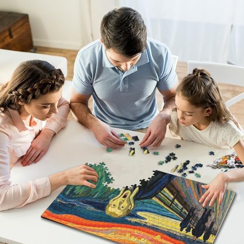 Abstrakte Malerei1000 Piece Jigsaw Puzzles for Adults and Kids EduKatzeional Games KunstChallenging for Home Decoration Great Geschenk Idea38x26cm/1000pcs von TDSNKAVHB