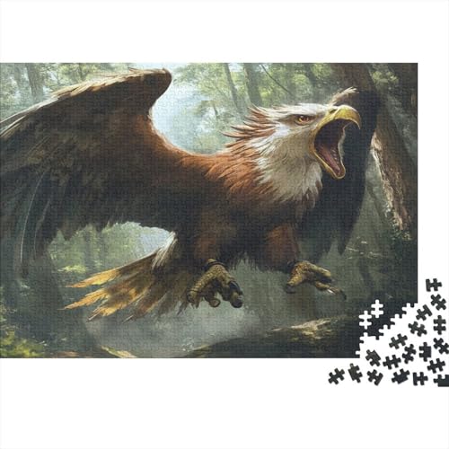 Adler Puzzle 1000 Teile,Puzzlespiel Für Erwachsene,Impossible Puzzle,Puzzle Geschicklichkeitsspiel Für Die Ganze Familie, Geschenke Für Männer/Frauen Erwachsenen Puzzel 1000pcs (75x50cm) von TDSNKAVHB