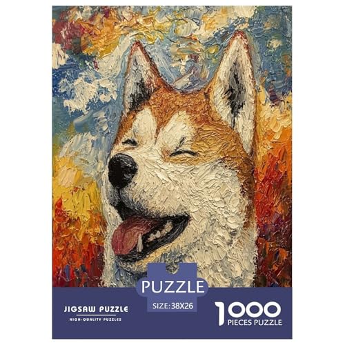 Akita Hund Puzzle 1000 Teile Schwer Puzzle Spielzeug Pädagogisches Spiel Impossible Herausforderung Spielzeug Für Erwachsene Und Kinder Ab 12 Jahren 38x26cm/1000pcs Akita Hund Puzzle 1000 Teile Schwer Puzzle Spielzeug Pädagogisches Spiel Impossible Herausforderung Spielzeug Für Erwachsene Und Kinder Ab 12 Jahren 38x26cm/1000pcs von TDSNKAVHB