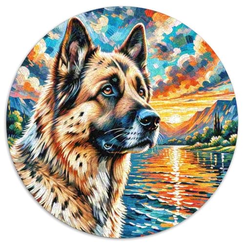 Alaskan Klee KaiPuzzles 1000 Pieces for Adults Round spektakulärCreative Challenge Puzzle Toy1000pcs (67.5x67.5cm) von TDSNKAVHB