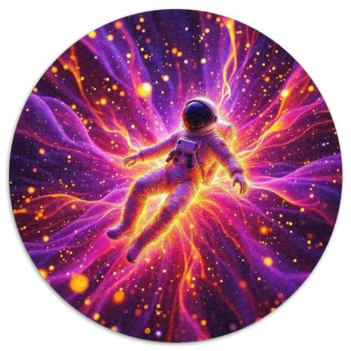 AstronautPuzzles 1000 Teile Für Erwachsene Rund FantasieKreative Herausforderungs-Familiendekorationen1000pcs (67.5x67.5cm) von TDSNKAVHB