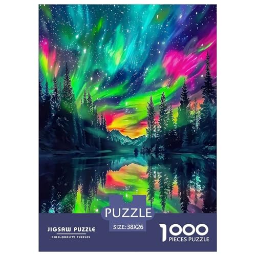 Aurora Wald1000-teiliges Puzzle Für Erwachsene Familienspiel LandschaftSpaßig Und Herausfordernd Für Home Decoration Tolle Geschenkidee38x26cm/1000pcs Aurora Wald1000-teiliges Puzzle Für Erwachsene Familienspiel LandschaftSpaßig Und Herausfordernd Für Home Decoration Tolle Geschenkidee38x26cm/1000pcs von TDSNKAVHB