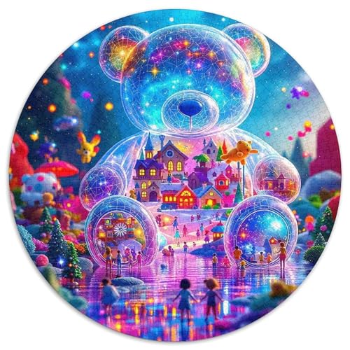 BärenPuzzles 1000 Teil Für Erwachsene Rund Fantasie WeltKreatives Herausforderndes Spielzeug-Geschenk1000pcs (67.5x67.5cm) von TDSNKAVHB