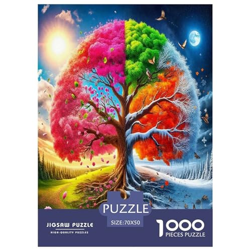 Baum des Lebens1000-teiliges Puzzle Für Erwachsene Bildungsspiele FantasieHerausfordernde Home Decors Tolle Geschenkidee70x50cm/1000pcs von TDSNKAVHB