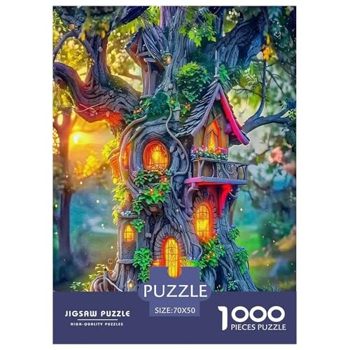 Baum des Lebens1000-teiliges Puzzle Für Erwachsene Familienspiel FantasieHerausfordernde Home Decors Tolle Geschenkidee70x50cm/1000pcs von TDSNKAVHB