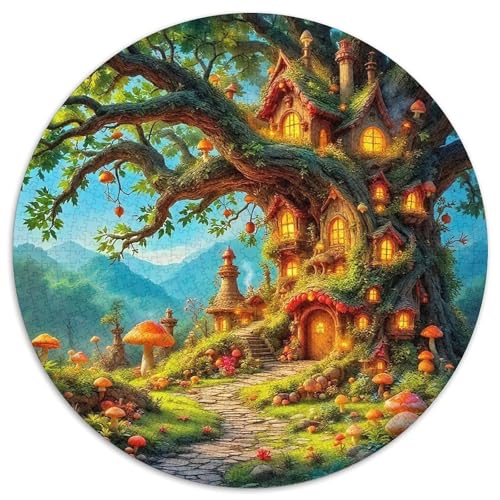 Baum des LebensPuzzle 1000 Teile Für Erwachsene Und Kinder Rund FantasieKreative Herausforderungs-Familiendekorationen1000pcs (67.5x67.5cm) von TDSNKAVHB