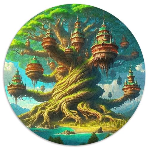 Baum des LebensPuzzles 1000 Teil Für Erwachsene Rund FantasieKreatives Herausforderndes Spielzeug-Geschenk1000pcs (67.5x67.5cm) von TDSNKAVHB