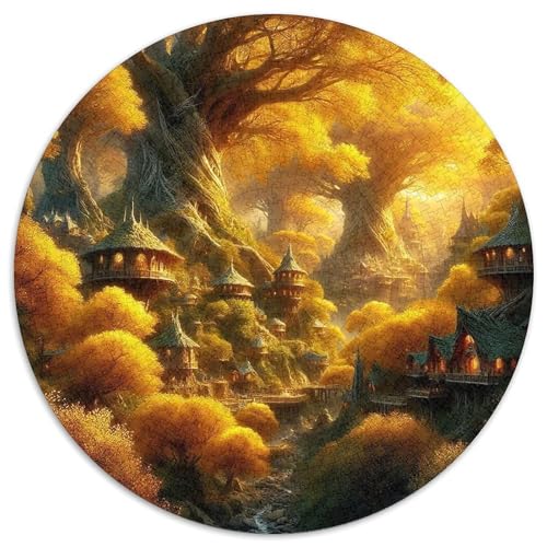 Baum des LebensPuzzles 1000 Teile Für Erwachsene Rund FantasieKreatives Herausforderungsspielzeug-Geschenk1000pcs (67.5x67.5cm) von TDSNKAVHB