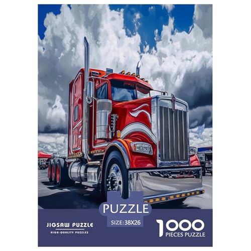 Big Lastwagen Puzzles 1000 Teile Schwer Puzzle Spielzeug Lernspiel Impossible Herausforderung Spielzeug Für Erwachsene Und Kinder in Bewährter 38x26cm/1000pcs von TDSNKAVHB