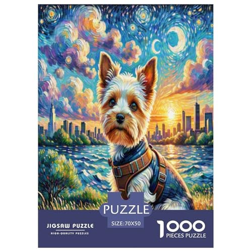 Boston Terrier1000 Piece Jigsaw Puzzles for Adults and Kids Family Game spektakulärFun and Challenging Home Decors Great Gift Idea70x50cm/1000pcs von TDSNKAVHB