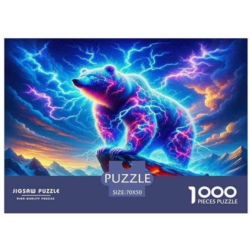 Braun Bär1000-teilige Puzzles Für Erwachsene Familienspiel FantasieSpaßig Und Herausfordernd Für Home Decoration Tolle Geschenkidee70x50cm/1000pcs von TDSNKAVHB