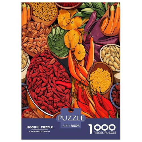 Bunte Gewürze Puzzles 1000 Teile Schwer Puzzle Spielzeug Pädagogisches Spiel Impossible Herausforderungsspielzeug Für Erwachsene Und Kinder Ab 12 Jahren 38x26cm/1000pcs Bunte Gewürze Puzzles 1000 Teile Schwer Puzzle Spielzeug Pädagogisches Spiel Impossible Herausforderungsspielzeug Für Erwachsene Und Kinder Ab 12 Jahren 38x26cm/1000pcs von TDSNKAVHB