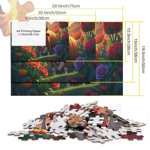 CKunstoon kleine Kuh1000 Pieces Jigsaw Puzzles for Adults Family Game Fun and Challenging for Home Decoration Great Geschenk Idea70x50cm/1000pcs CKunstoon kleine Kuh1000 Pieces Jigsaw Puzzles for Adults Family Game Fun and Challenging for Home Decoration Great Geschenk Idea70x50cm/1000pcs von TDSNKAVHB
