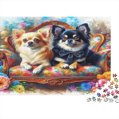 Chihuahua1000-teilige Puzzles Für Erwachsene Und Kinder Bildungsspiele Nettes HaustierSpaßig Und Herausfordernd Für Home Decoration Tolle Geschenkidee70x50cm/1000pcs Chihuahua1000-teilige Puzzles Für Erwachsene Und Kinder Bildungsspiele Nettes HaustierSpaßig Und Herausfordernd Für Home Decoration Tolle Geschenkidee70x50cm/1000pcs von TDSNKAVHB