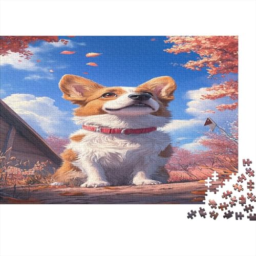 Corgi Puzzle 1000 Teile Puzzle Erwachsene Schwieriges Schwer Puzzle Für Erwachsene Und Kinder Ab 14 Jahren Puzzel 1000pcs (75x50cm) von TDSNKAVHB