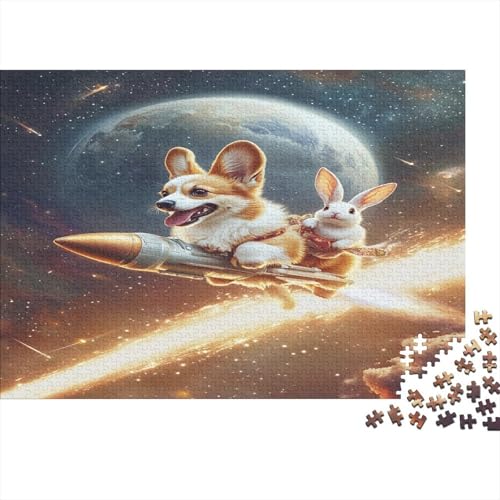 Corgi Puzzle 1000 Teile Puzzle Erwachsene Schwieriges Schwer Puzzle Für Erwachsene Und Kinder Ab 14 Jahren Puzzel 1000pcs (75x50cm) von TDSNKAVHB
