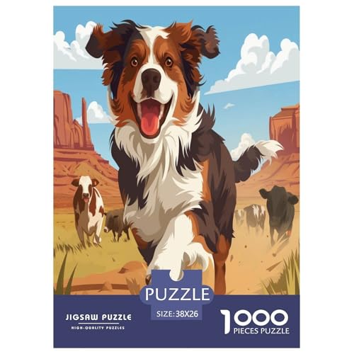 Cute Der Border Collie Puzzle 1000-teilige Schwer Puzzle Spielzeug Lernspiel Impossible Herausforderungsspielzeug Für Erwachsene Kinder 38x26cm/1000pcs Cute Der Border Collie Puzzle 1000-teilige Schwer Puzzle Spielzeug Lernspiel Impossible Herausforderungsspielzeug Für Erwachsene Kinder 38x26cm/1000pcs von TDSNKAVHB