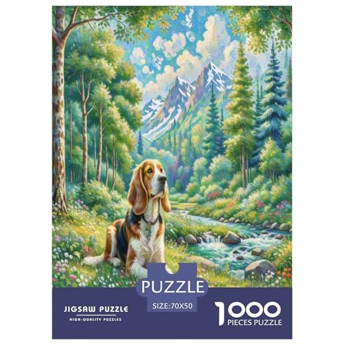 Dachshund1000 Pieces Jigsaw Puzzles for Adults and Kids Family Game StreamFun and Challenging Home Decors Great Gift Idea70x50cm/1000pcs von TDSNKAVHB