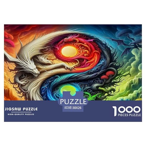 Das Tai Chi1000-teiliges Puzzle Für Erwachsene Und Kinder Bildungsspiele FantasieSpaßig Und Herausfordernd Für Home Decoration Tolle Geschenkidee38x26cm/1000pcs von TDSNKAVHB