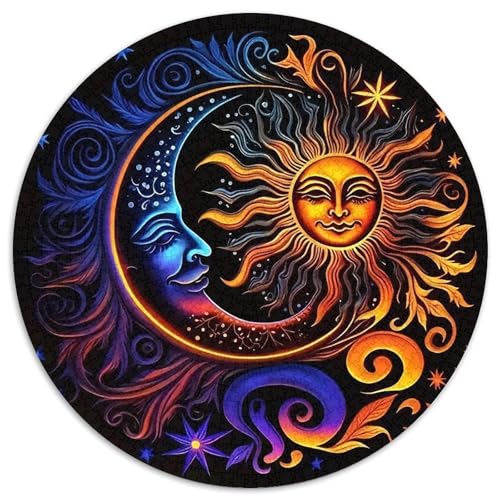 Das Tai ChiPuzzle 1000 Teil Für Erwachsene Und Kinder Rund Sun and MondKreatives Herausforderndes Spielzeug-Geschenk1000pcs (67.5x67.5cm) von TDSNKAVHB