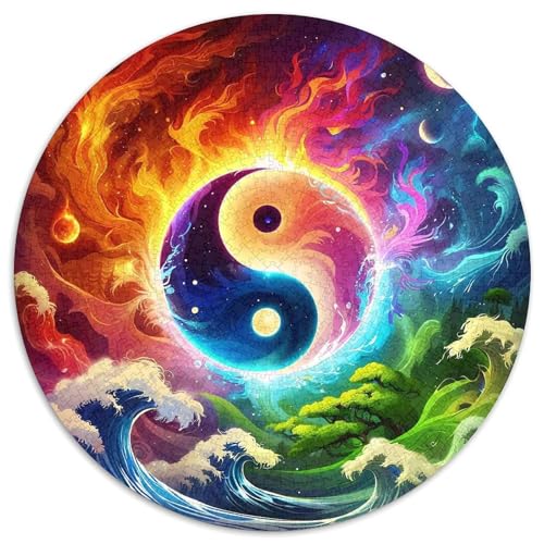 Das Tai ChiPuzzle 1000 Teile Für Erwachsene Rund FantasieKreatives Herausforderndes Spielzeug-Geschenk1000pcs (67.5x67.5cm) von TDSNKAVHB