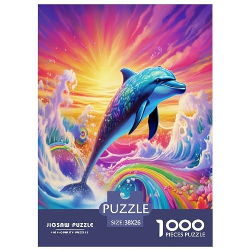 Delphin Puzzle 1000 Teile Schwer Puzzle Spielzeug Pädagogisches Spiel Impossible Herausforderungsspielzeug Für Erwachsene Und Kinder in Bewährter 38x26cm/1000pcs Delphin Puzzle 1000 Teile Schwer Puzzle Spielzeug Pädagogisches Spiel Impossible Herausforderungsspielzeug Für Erwachsene Und Kinder in Bewährter 38x26cm/1000pcs von TDSNKAVHB
