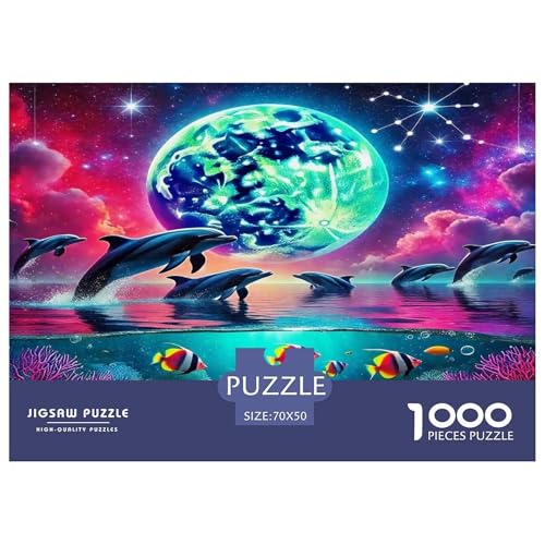 Delphin1000-teiliges Puzzle Für Erwachsene Und Kinder Familienspiel FantasieSpaßig Und Herausfordernde Home Decors Tolle Geschenkidee70x50cm/1000pcs Delphin1000-teiliges Puzzle Für Erwachsene Und Kinder Familienspiel FantasieSpaßig Und Herausfordernde Home Decors Tolle Geschenkidee70x50cm/1000pcs von TDSNKAVHB