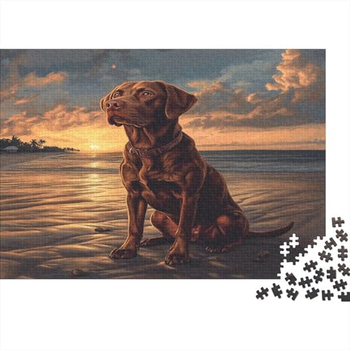 Der Labrador Retriever Puzzle 1000 Teile,Puzzle Für Erwachsene, Impossible Puzzle,Puzzle Farbenfrohes Legespiel,Geschicklichkeitsspiel Für Die Ganze Familie Puzzel 1000pcs (75x50cm) von TDSNKAVHB