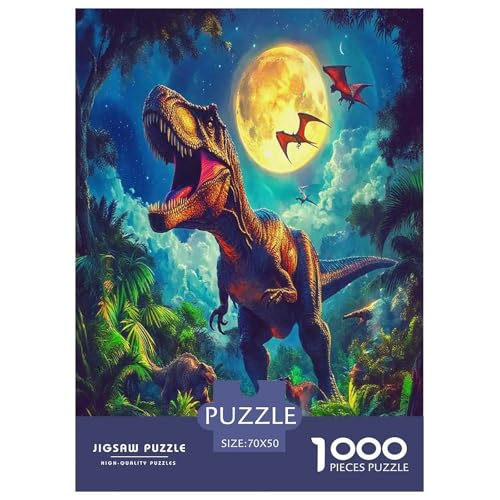 Dinosaurier1000-teilige Puzzles Für Erwachsene Und Kinder Familienspiel JurasSpaßig Und Herausfordernde Home Decors Tolle Geschenkidee70x50cm/1000pcs von TDSNKAVHB