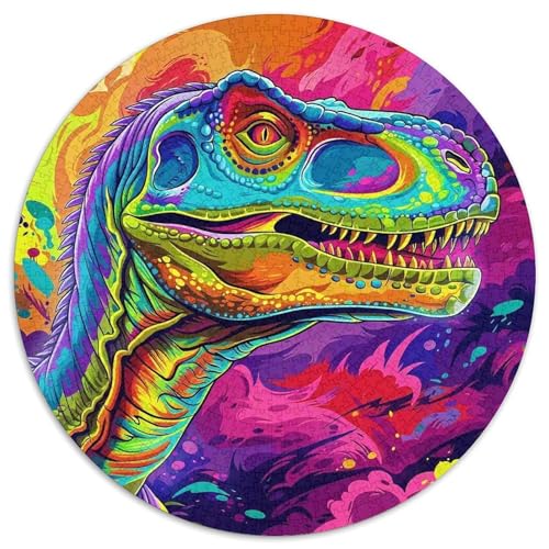 DinosaurierPuzzle 1000 Teile Für Erwachsene Rund FantasieKreative Herausforderungs-Familiendekorationen1000pcs (67.5x67.5cm) von TDSNKAVHB