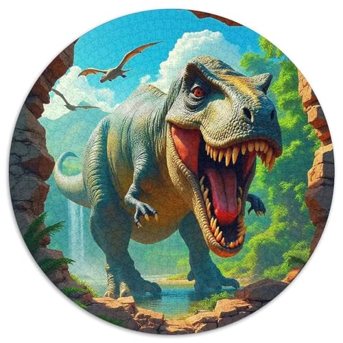 DinosaurierPuzzle 1000 Teile Für Erwachsene Rund JurasKreatives Herausforderungspuzzle-Spielzeug1000pcs (67.5x67.5cm) von TDSNKAVHB