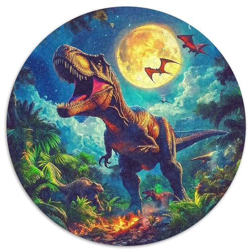 DinosaurierPuzzle 1000 Teile Für Erwachsene Rund JurasKreatives Herausforderungspuzzle-Spielzeug1000pcs (67.5x67.5cm) von TDSNKAVHB