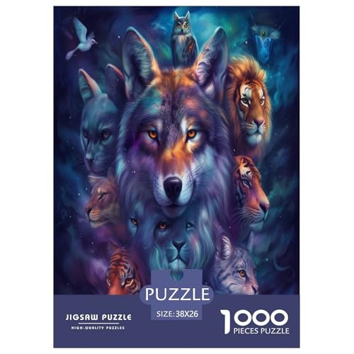Dominierende Tiere Puzzles 1000 Teile Schwer Puzzle Spielzeug Lernspiel Impossible Herausforderungsspielzeug Für Erwachsene Und Kinder Ab 14 Jahren 38x26cm/1000pcs Dominierende Tiere Puzzles 1000 Teile Schwer Puzzle Spielzeug Lernspiel Impossible Herausforderungsspielzeug Für Erwachsene Und Kinder Ab 14 Jahren 38x26cm/1000pcs von TDSNKAVHB