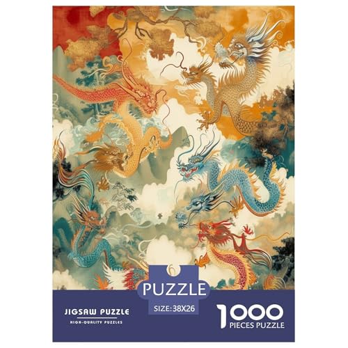 Drachen Puzzle 1000 Teile Schwer Puzzle Spielzeug Lernspiel Impossible Herausforderung Spielzeug Für Erwachsene Und Kinder Ab 12 Jahren 38x26cm/1000pcs Drachen Puzzle 1000 Teile Schwer Puzzle Spielzeug Lernspiel Impossible Herausforderung Spielzeug Für Erwachsene Und Kinder Ab 12 Jahren 38x26cm/1000pcs von TDSNKAVHB